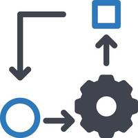 ilustración vectorial de establecimiento de estrategia en un fondo. símbolos de calidad premium. iconos vectoriales para concepto y diseño gráfico. vector