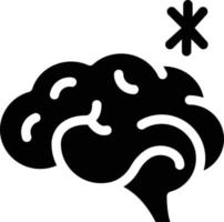 Ilustración de vector de cerebro en un fondo. Símbolos de calidad premium. Iconos vectoriales para concepto y diseño gráfico.