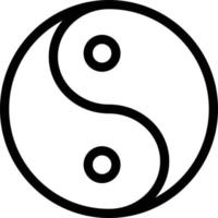 yin vector illustration on a background.Premium quality symbols.vector icons for concept and graphic design.