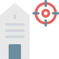 building target vector illustration on a background.Premium quality symbols.vector icons for concept and graphic design.
