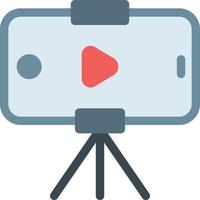 ilustración de vector de contenido de video en un fondo. símbolos de calidad premium. iconos vectoriales para concepto y diseño gráfico.