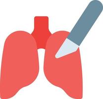 ilustración vectorial de pulmones en un fondo. símbolos de calidad premium. iconos vectoriales para concepto y diseño gráfico. vector