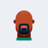 Flat character avatar icon. Funny bright vector illustrations