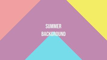 Hello summer vector illustration for social media design templates background with copy space for text. Summer landscapes background for banner, greeting card, poster, and advertising.