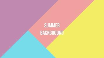 Hello summer vector illustration for social media design templates background with copy space for text. Summer landscapes background for banner, greeting card, poster, and advertising.