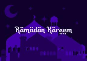 ramadán kareem. plantilla de tarjeta de felicitación islámica con ramadán para diseño de papel tapiz. afiche, pancarta de los medios. un conjunto de ilustraciones vectoriales. vector de colección de ramadán.