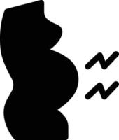 pregnancy pain vector illustration on a background.Premium quality symbols.vector icons for concept and graphic design.