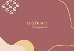 Abstract organic background template in boho style and earth tone. Abstract vector background for texture design, bright poster, banner, template, and presentation.
