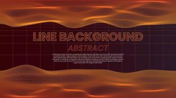 Dynamic Line Wave background with space for text vector