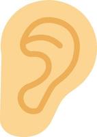 Ear vector illustration on a background.Premium quality symbols.vector icons for concept and graphic design.