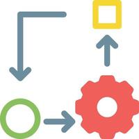 ilustración vectorial de establecimiento de estrategia en un fondo. símbolos de calidad premium. iconos vectoriales para concepto y diseño gráfico. vector