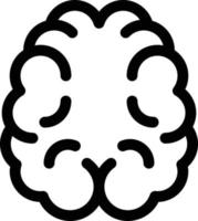 Ilustración de vector de cerebro en un fondo. Símbolos de calidad premium. Iconos vectoriales para concepto y diseño gráfico.