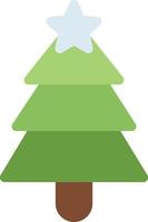 ilustración de vector de árbol de navidad en un fondo. símbolos de calidad premium. iconos vectoriales para concepto y diseño gráfico.