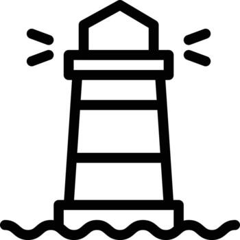 ilustración de vector de faro en un fondo. símbolos de calidad premium. iconos vectoriales para concepto y diseño gráfico.