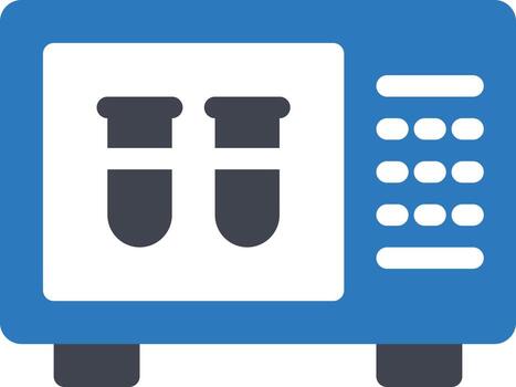 ilustración vectorial de prueba de microondas en un fondo. símbolos de calidad premium. iconos vectoriales para concepto y diseño gráfico. vector