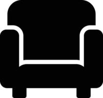 Ilustración de vector de sofá en un fondo. Símbolos de calidad premium. Iconos vectoriales para concepto y diseño gráfico.