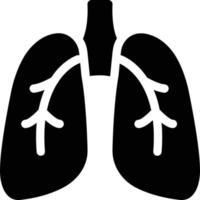 ilustración vectorial de pulmones en un fondo. símbolos de calidad premium. iconos vectoriales para concepto y diseño gráfico. vector