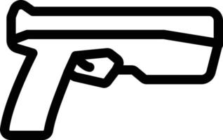 ilustración de vector de pistola en un fondo. símbolos de calidad premium. iconos vectoriales para concepto y diseño gráfico.