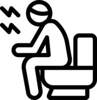 constipation vector illustration on a background.Premium quality symbols.vector icons for concept and graphic design.