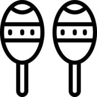 maracas ilustración vectorial sobre un fondo.símbolos de calidad premium.iconos vectoriales para concepto y diseño gráfico. vector