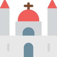 ilustración de vector de iglesia en un fondo. símbolos de calidad premium. iconos vectoriales para concepto y diseño gráfico.