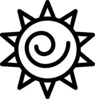 ilustración de vector de sol en un fondo. símbolos de calidad premium. iconos vectoriales para concepto y diseño gráfico.