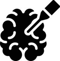 ilustración vectorial de inyección cerebral en un fondo. símbolos de calidad premium. iconos vectoriales para concepto y diseño gráfico. vector