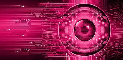 eye cyber circuit future technology concept background vector