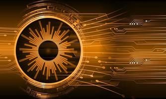 eye cyber circuit future technology concept background vector