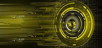 eye cyber circuit future technology concept background vector