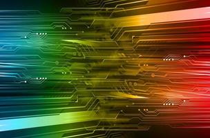 xcyber circuit future technology concept background vector