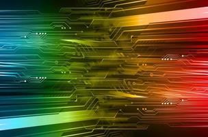 xcyber circuit future technology concept background vector