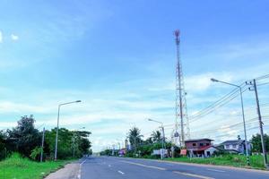 Communication towers in Thailand photo