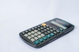 calculator on white photo