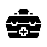 first aid kit glyph icon vector illustration