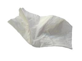 Crumpled paper texture. Crumpled paper isolated on white background photo