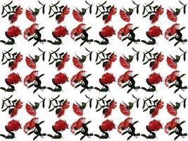 Pattern Floral on a white background photo
