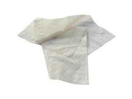 White crumpled paper texture for background. Crumpled paper isolated on white background photo