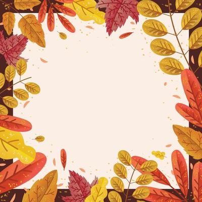 Fall Background Border Template