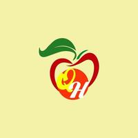 QH Fresh Fruit Logo Royalty Free Vectors, And Stock Illustration for company