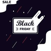 Black friday sale. Conceptual Design illustration, Flat vector template style Suitable for Web Landing Pages.
