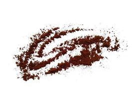 Coffee powder on white background photo