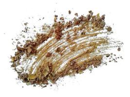 Wood sawdust.Pile of wood shavings or wood powder isolated on white background photo