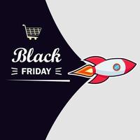 Black friday sale. Conceptual Design illustration, Flat vector template style Suitable for Web Landing Pages.
