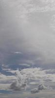 picture of white cloud sky on a hot day photo