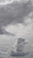 picture of white cloud sky on a hot day photo