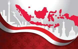 Indonesia Independence Day Background vector