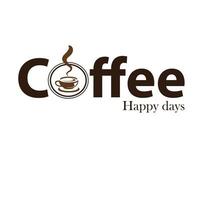 Ilustración del logotipo de café vector