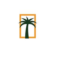 logotipo de palmera vector