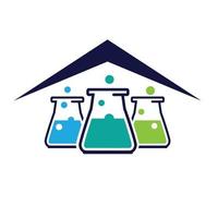 Lab house logo vector